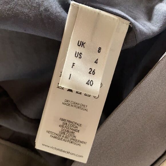 Authentic Rare Victoria Victoria Beckham 3/4 Sleeve Overlay Shift‎ Dress Cream 4 - Picture 10 of 11